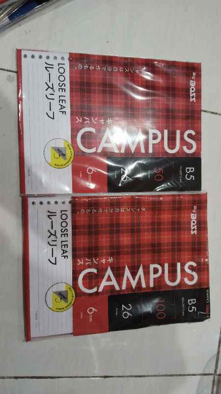 Loose Leaf Big Boss B5 Putih Garis