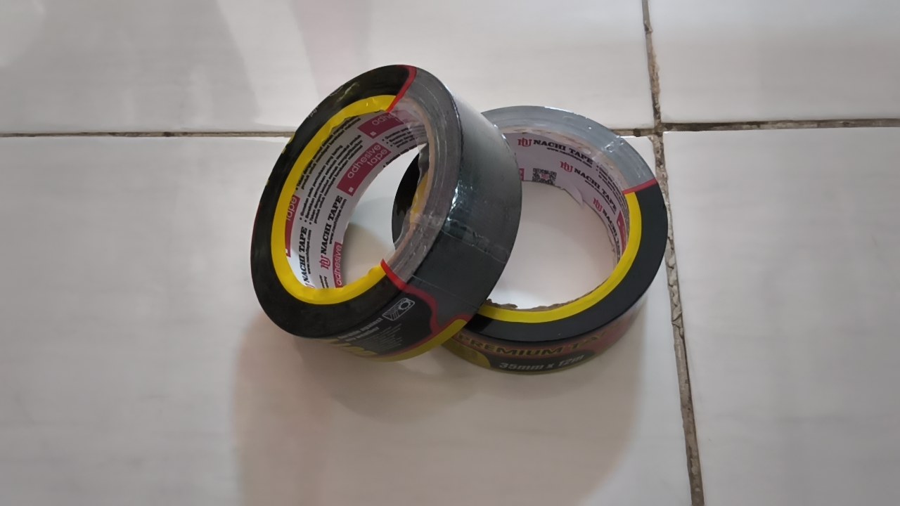 Lakban Hitam Kecil Cloth Heavy Duty Nachi Tape 35mm×12m